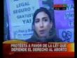 Pan y Rosas se moviliza por el derecho al aborto legal, seguro y gratuito. - Crónica TV 